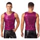 thumbnail image 3 of Camiseta de baile moderno de jazz con puntos y lentejuelas brillantes para hombre, camisetas de cuello redondo y manga corta, camisetas de rendimiento para festivales de discotecas, disfraces, 3 of 5