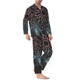 thumbnail image 2 of Fotbe Dreamcatcher Pattern Long Sleeve Pajama Set for Men,Sleepwear Set,2-piece Loungewear Set,Soft PJs Comfy Nightwear with Pockets-X-Large, 2 of 7