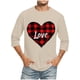 thumbnail image 1 of Blusas y camisas de manga larga con cuello redondo para hombre, blusa informal con cuello redondo y manga corta, blusa estampada de poliéster para hombre., 1 of 3
