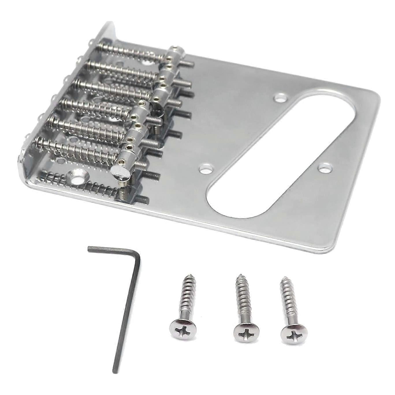 Tele Toploader Bridge Vintage Style 6 Strings Saddle Top Loader Bridge for Tele Telecaster ...