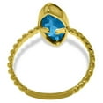 thumbnail image 3 of Galaxy Gold 14K Yellow Gold Natural Marquise Blue Topaz Cable Band Ring - December Birthstone - Communication & Serenity - Sizes 5.5 to 11 - Fine Jewelry for Women, 3 of 4