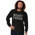 thumbnail image 5 of Heartthrob Funny Handsome Single Love Men's Long Sleeve Tee T Shirt Brisco Brands S, 5 of 6