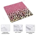 thumbnail image 3 of Glam Pink Glitter Leopard Pattern Towels for Bathroom, Kitchen, Gym, Towels, Soft, Highly Absorbent, Hanging Towel with Hanging Eyelet, 3 of 8