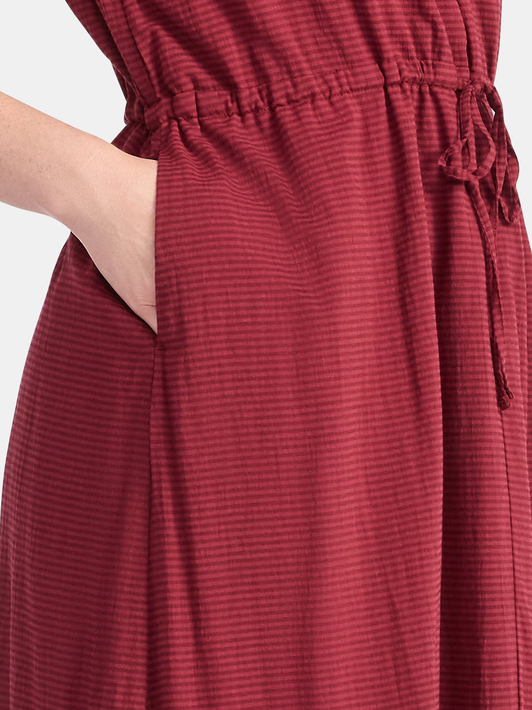 Time and Tru Women's Sleeveless Tiered Midi Dress, Sizes XS-XXXL