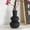 1 Black Vase, variant on Modern Ceramic Vase, Matte Black Boho Vase, Minimalist Pampas Clay Vases for Wedding Dinner Living Room Office Bedroom, Table Centerpieces