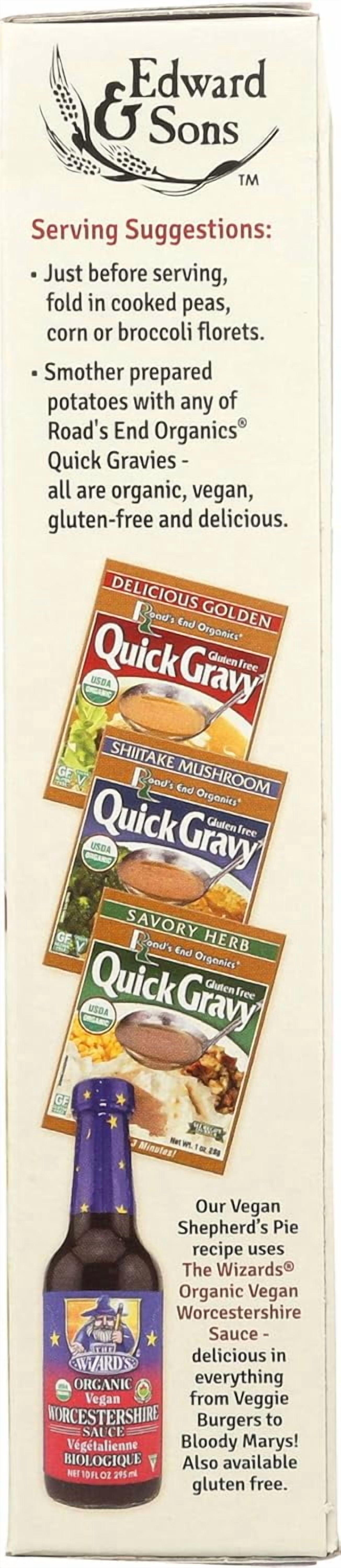Edward and Sons Organic Mashed Potatoes - Home Style - Case of 6 - 3.5 oz.