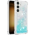 thumbnail image 3 of Case for Samsung Galaxy S24 FE Case Glitter Liquid Cute Clear,Sparkle Floating Quicksand Shockproof Protective Bumper Soft TPU Phone Case for Samsung Galaxy S24 FE Star Blue YB, 3 of 14