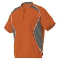 thumbnail image 2 of Badger Short Sleeve Baseball Batters Jacket 3JSS13A Orange S, 2 of 2