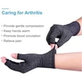 thumbnail image 3 of Talla M - Gris 2 Pares de Guantes de Compresión para Artritis - Alivio del Dolor de Tendinitis de Muñeca - Guantes para Juegos - para Hombres y Mujeres, 3 of 5
