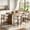 White, variant on COOLHUT 26" Barrel Bar Stool, Counter Height Bar Stool with Linen Fabric, Upholstered Barstools for Kitchen Island or Home Bar, 1 Piece, White