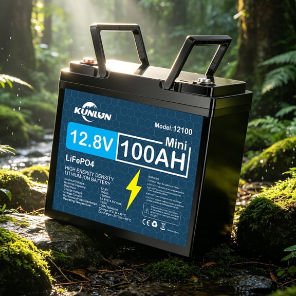 12V 100Ah LiFePO4 Lithium Battery, Deep Cycle, Perfect for RV, Trolling Motor