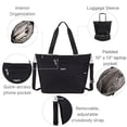 thumbnail image 3 of Bolsa de viaje Baggallini Avenue Tote negra ligera e impermeable, 3 of 7