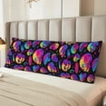 thumbnail image 5 of Naloa Skull rainbow star mushroom Super Soft 20x60 Body Pillow Case,Long Side Hidden Zipper（PILLOWS ARE NOT INCLUDED）, 5 of 6