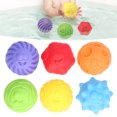 thumbnail image 4 of Massage Stress Balls, 6pcs Anxiety Relief Sensory Balls Vinly 3D Texture Bouncy Ball  For Daily Playing For Kids ANGGREK Spiky Massage Stress Balls, 4 of 8