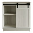 thumbnail image 6 of Castle Place Minimalist Sideboard Buffet Cabinet, Light Grey, 6 of 8