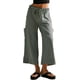 thumbnail image 1 of Pantalones Anchos de Verano para Mujer, Cómodos, Color Verde , Talla XL, 1 of 5