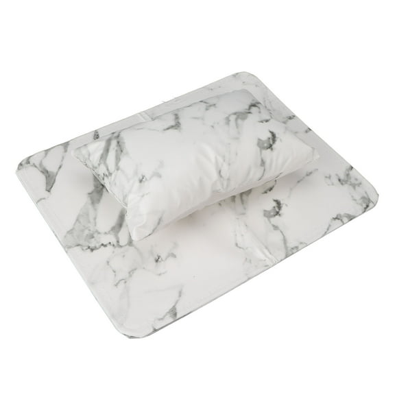 FitBest Nail Enhancement Hand Pillow Marble Halo Dyed Leather Hand Pad