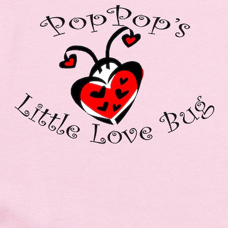 CafePress - Poppop's Love Bug Ladybug Infant Bodysuit - Baby Light