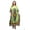 Green, variant on Long Dashiki Caftan / Caftans for Women (Black - Multi, 2X - 3X)