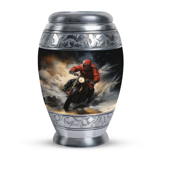 Motorcycle Urn - Mini Urns For Ashes - Small Motor Bike Ashes Keepsake - Memorial Urn For Ashes Adult Male & Female Mother Urn - Keepsakes For Funeral - Cremation Companion Urns (3inch,1pcs)