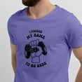 thumbnail image 2 of Greenyef Graphics I Paused My Game to Be Here Gamer Gift Funny Tee Men's T-Shirt Style-43 (Violet & Black, X-Large), 2 of 6