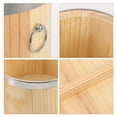 thumbnail image 3 of Cubo de madera recipiente de arroz de sushi cubo de arroz cocido barril de arroz cocido, 3 of 5