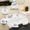thumbnail image 5 of BarberPub Backwash Shampoo Station Chair, Adjustable Porcelain Ceramic Hair Wash Bowl with Chair, Reclining Shampoo Station for Barber Shop, Spa Beauty Salon Equipment 9364 (Black), 5 of 9