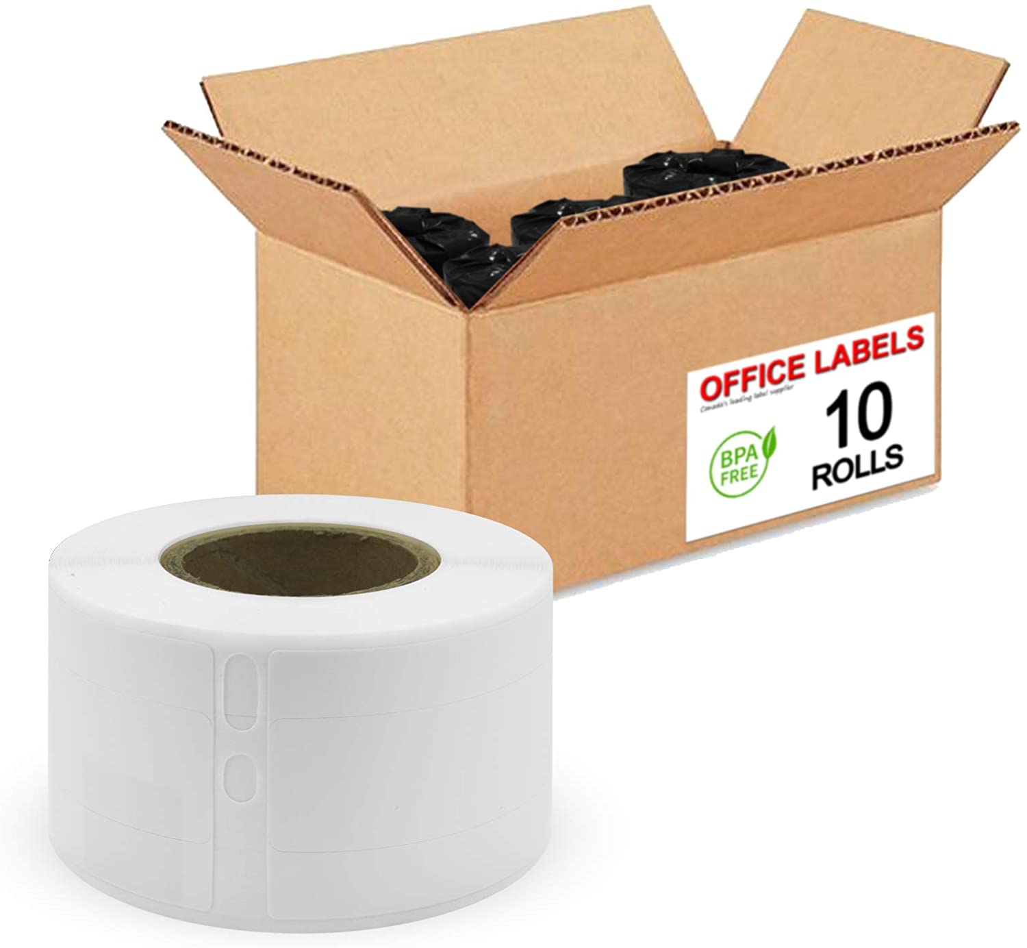 10 Rolls of 30327 Compatible File Folder Labels for DYMO 9/16" x 37/16