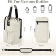 thumbnail image 5 of Water Bottle Holder with Strap, 32/40oz Insulation Water Bottle Carrier Bag with Phone Pocket, Water Bottle Sling Bag Crossbody Water Bottle Holder for Hiking Walking, 5 of 6