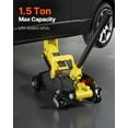 thumbnail image 3 of VEVOR Low Profile Floor Jack, 1.5 Ton (3300 lbs) Capacity, Steel Racing Floor Jack with Single Piston Quick Lift Pump, Lifting Range 5.1-12.2 Inches, 3 of 9