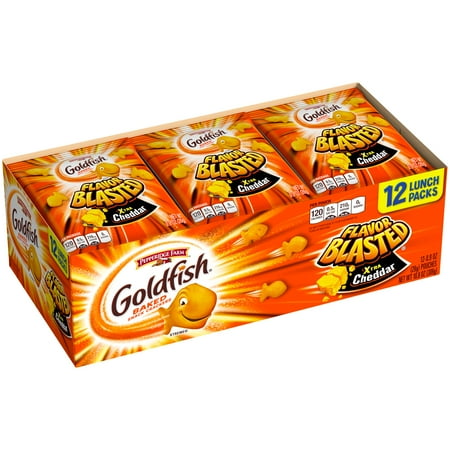 Goldfish® Flavor Blasted® Xtra Cheddar Baked Snack Crackers 12-0.9 oz ...