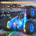 thumbnail image 2 of Coche Terucle Stunt RC con control remoto, rotación de 360°, 4WD, azul, 2 of 7