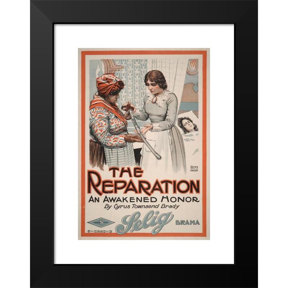 Goes Litho. Co. 11x14 Black Modern Framed Museum Art Print Titled - The Reparation an Awakened Honor. (1914)