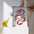 thumbnail image 2 of Ancient Dragon Stencil 11.7×8.3inch Large Medieval Dragon Stencils with Paint Brush Reusable Chinese Dragon Template for Canvas Fabric Wall DIY Craft Projects, 2 of 9
