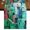 Green Teal, variant on Table Runners 72 Inches Long Dress Scarves, Abstract Blue Farmhouse Kitchen/Dining Table Runner, Coffee Tablerunners, Painting Buildings Geometric Color Block 18x72 Inch