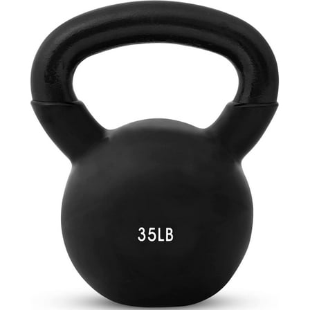 JFIT Kettlebell Weights Vinyl Coated Iron, 35 LB