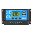 thumbnail image 4 of 20W Polycrystalline Solar Panel with Intelligent Controller, Dual USB Ports, 19.6-20% Efficiency, 18V/1.1A Output, ABS Material, LCD Display for Camping, Hiking, Emergencies – Includes Suckers,, 4 of 7