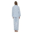 thumbnail image 6 of GLOBAL Women's 100% Cotton Flannel Pajama Set - Cozy Winter 2-Piece Loungewear with Button-Down Top & Pants, Size S-3XL, 6 of 7