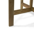 thumbnail image 4 of GDF Studio Pavillion Outdoor Acacia Wood Half Round Folding Bistro Table, Natural, 4 of 9