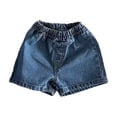 thumbnail image 2 of Boys Denim Shorts Casual Solid Infant Classic Short Pants Summer Breathable Soft Blend Comfortable Playwear 6-9 Months, 2 of 4