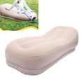 thumbnail image 1 of Sofá Autoinflable, Sofá Inflable Portátil, Ergonómico, Suave, 330,7 Lb, Tela Flocada Con Soporte De Carga, PVC Para Acampar, 1 of 7