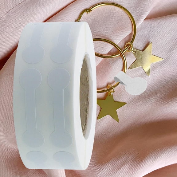 500Pcs Jewelry Price Tag Stickers Blank Tags Labels for Rings Bracelet Shops White