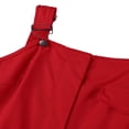 thumbnail image 4 of Combinaison Cargo Décontractée Sans Manches pour Femmes avec Poches Ceinture Pantalon Crayon Ample Rouge P, 4 of 6
