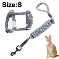 thumbnail image 1 of Juego de arnés y correa para gatos, ajustable a prueba de escapes para caminar al aire libre con hebilla de seguridad, luna y estrella, 1 of 8
