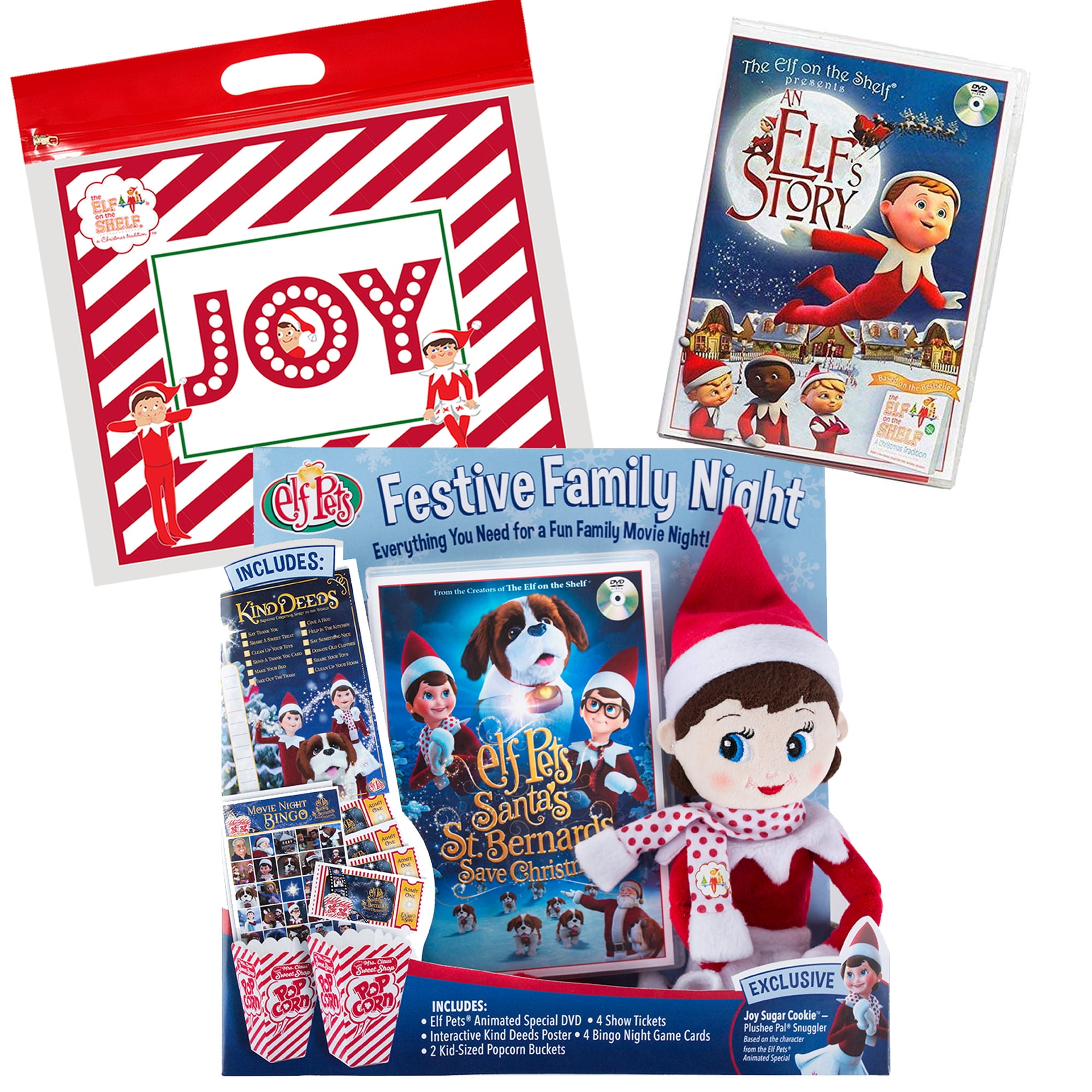 The Elf on the Shelf Festive Family Night with 2 DVDs and Exclusive Joy ...