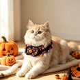 thumbnail image 2 of Crochet Halloween Pet Collar With Cat Design Soft Yarn Neck Accessory For Cats And Small Dogs Adjustable Fit For Daily Wear C-48Cm, 2 of 7