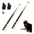 thumbnail image 2 of 2 Tacos de Billar Palos Snooker Desarmable Profesional Con 2 Guantes 4 Tizas. Malubero, Negros, 2 of 5