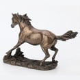 thumbnail image 4 of 13.63 Inch Horse Cantering on The Grassland Cold Cast Bronze Figurine, 4 of 7