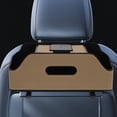 thumbnail image 4 of FONWILYO Car Back Seat Organizer Beige Plastic Storage Box with Extra Cup Holder and Hanging Design, 4 of 7