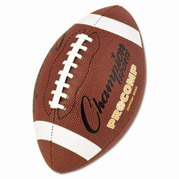 Champion Sport Pro Composite Football, Junior Size, 20.75 in., Brown